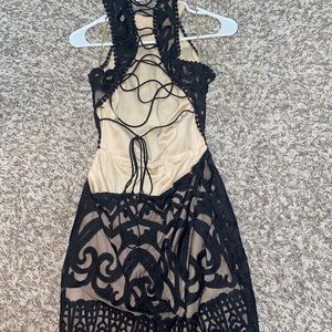 Fashion Nova Black lace cut out dress